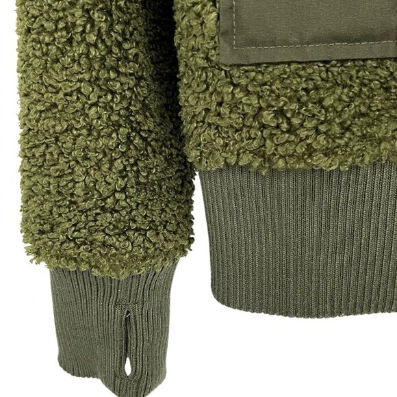 Fjallraven Greenland Pile Fleece Jacket Size S Deep Forest Green Full Zip Womens - Picture 4 of 13